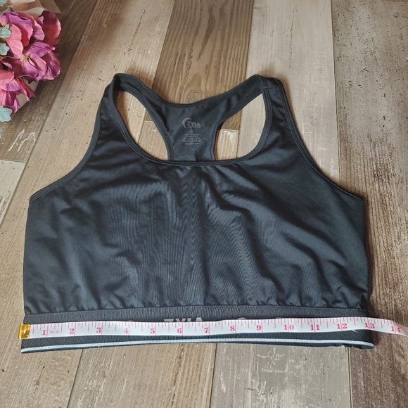 ZYIA Active Classic Comfort Racerback Sports Bra Black Size Medium - Picture 5 of 11
